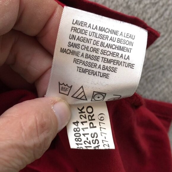 RedHead Mens Henley T-Shirt Large Short Sleeve Casual Pullover 100% Cotton Red - Picture 10 of 14